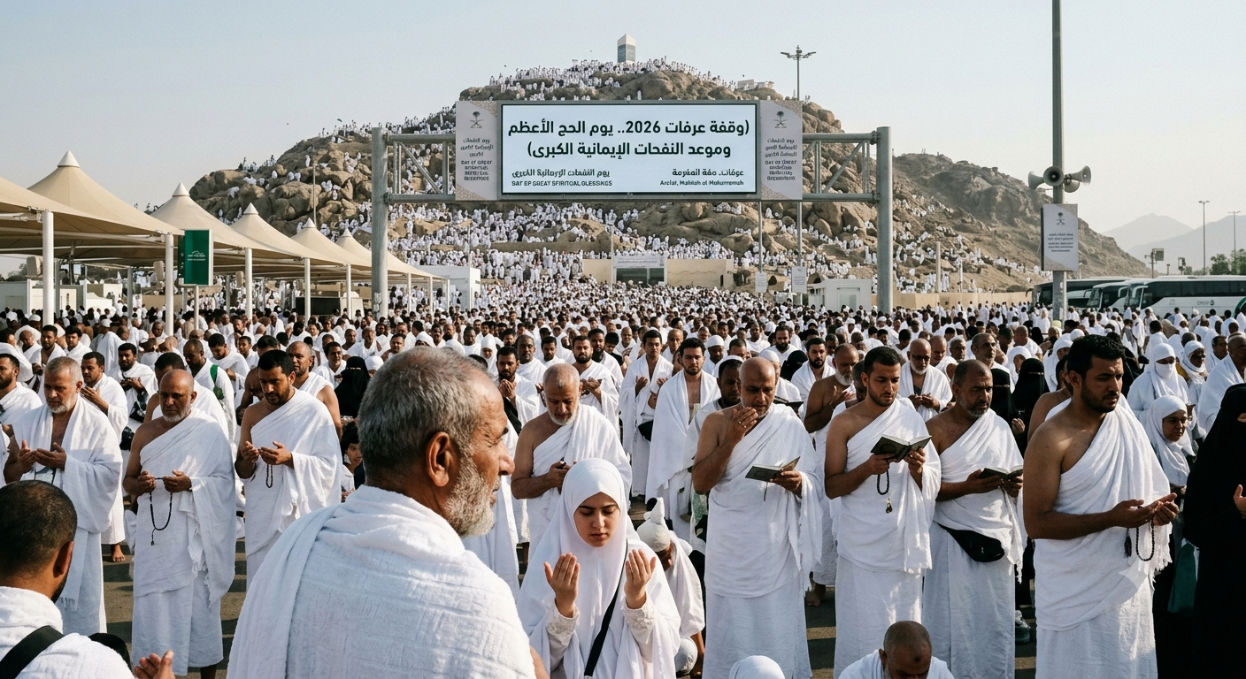 وقفة عرفات 2026.. يوم الحج الأعظم وموعد النفحات الإيمانية الكبرى